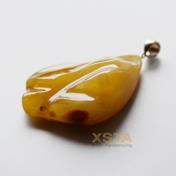 Baltic amber chunky pendant